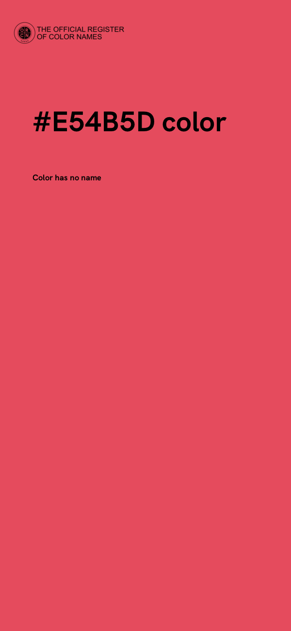 #E54B5D color image