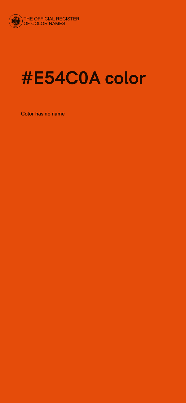 #E54C0A color image