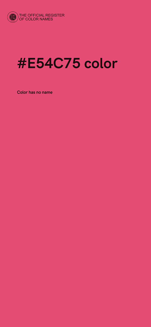 #E54C75 color image
