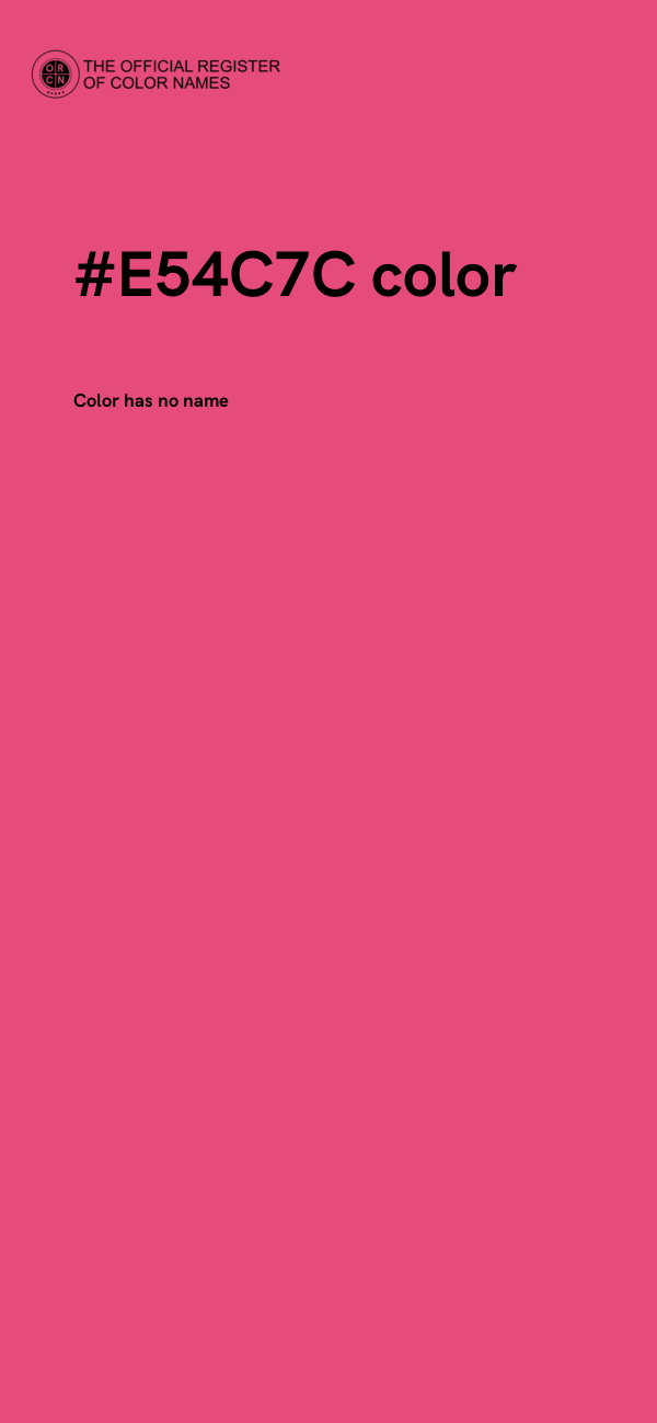 #E54C7C color image