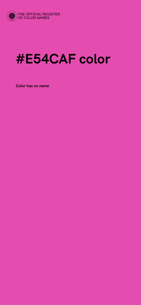 #E54CAF color image