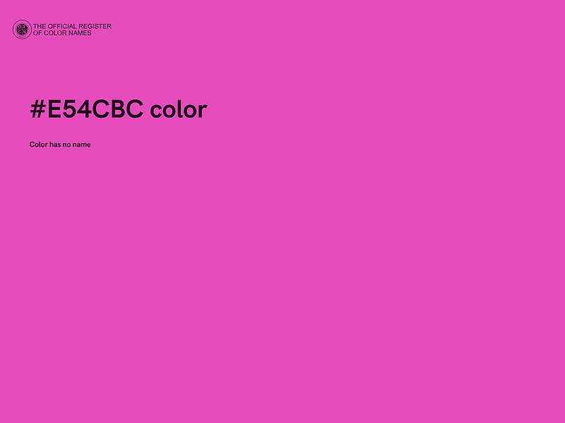 #E54CBC color image