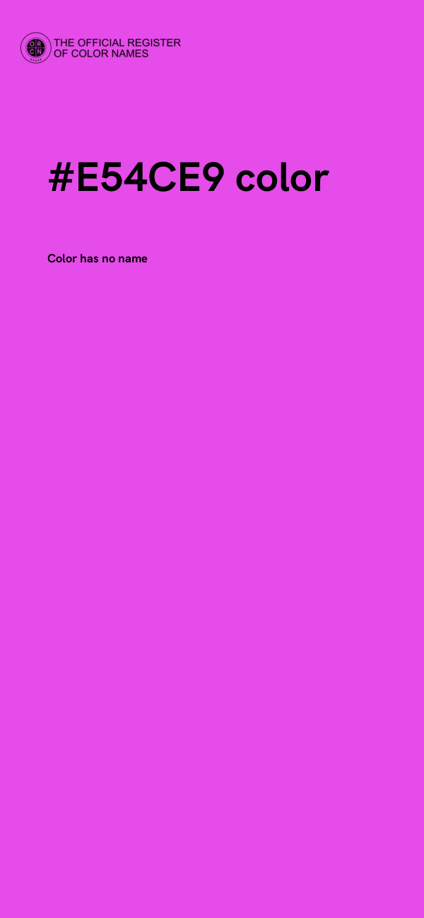 #E54CE9 color image