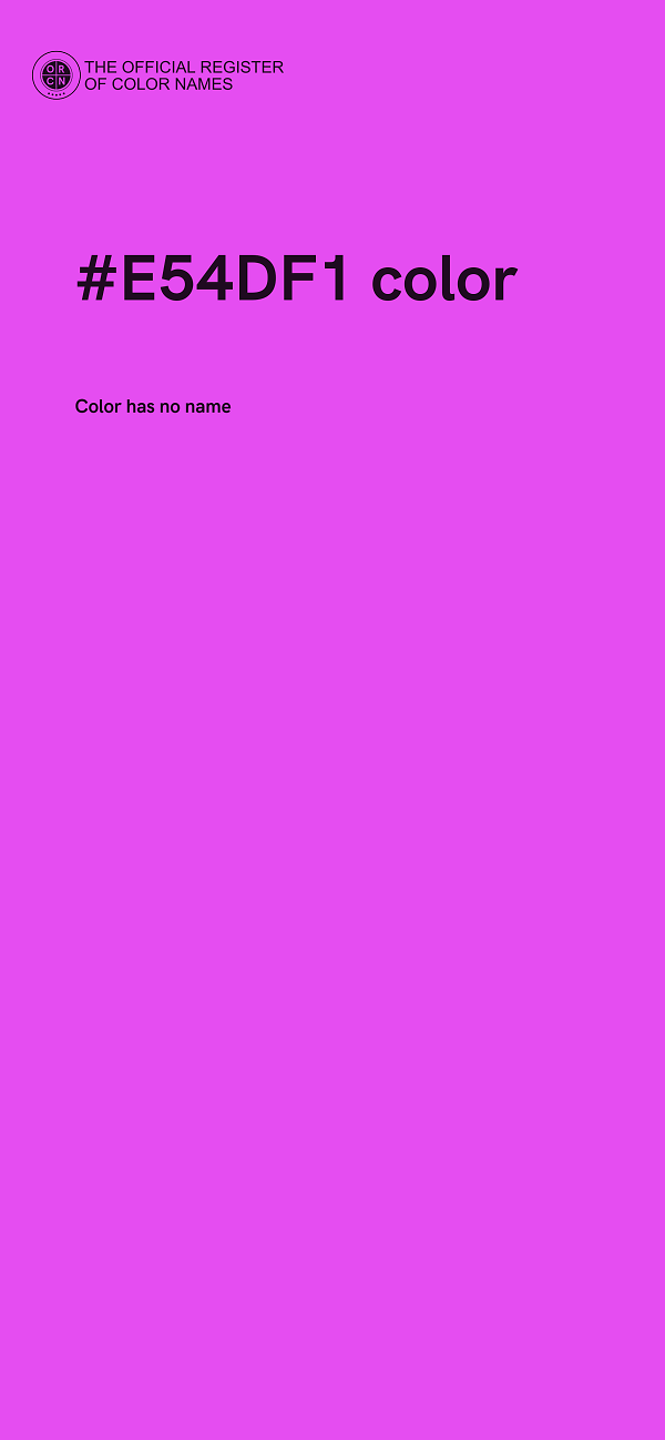 #E54DF1 color image