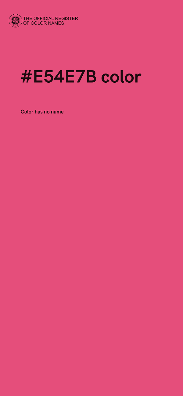 #E54E7B color image