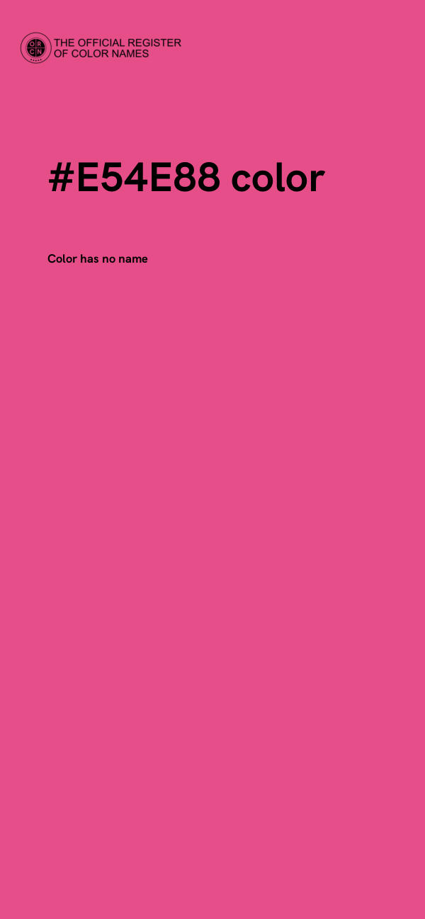 #E54E88 color image