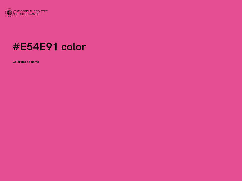 #E54E91 color image