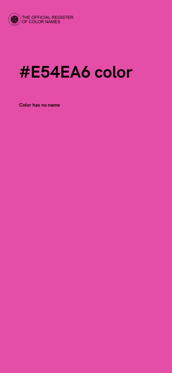 #E54EA6 color image