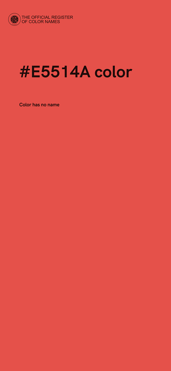 #E5514A color image