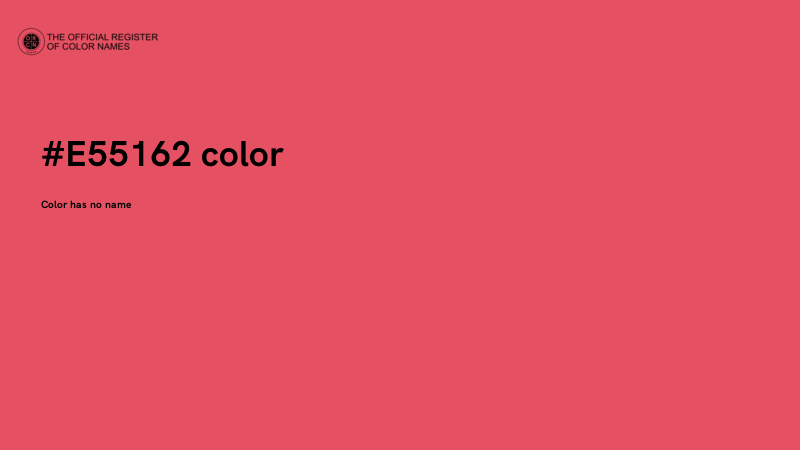 #E55162 color image