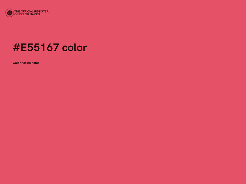 #E55167 color image