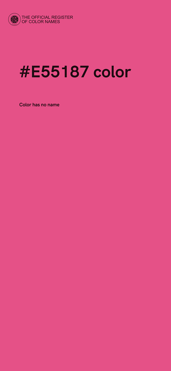 #E55187 color image