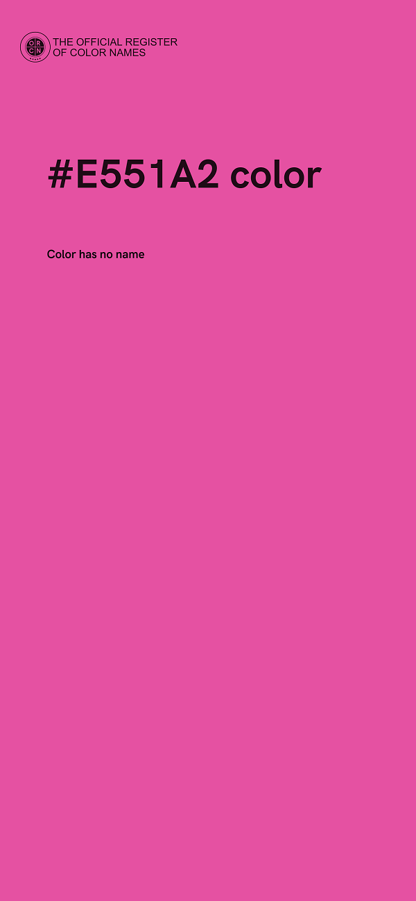 #E551A2 color image