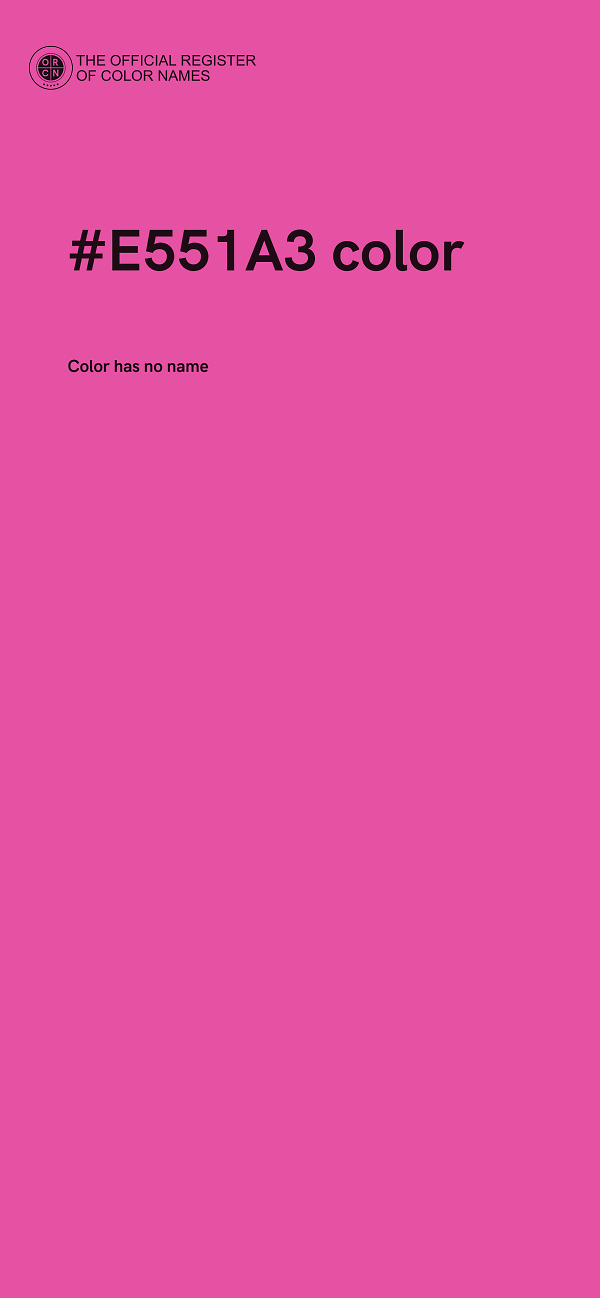 #E551A3 color image