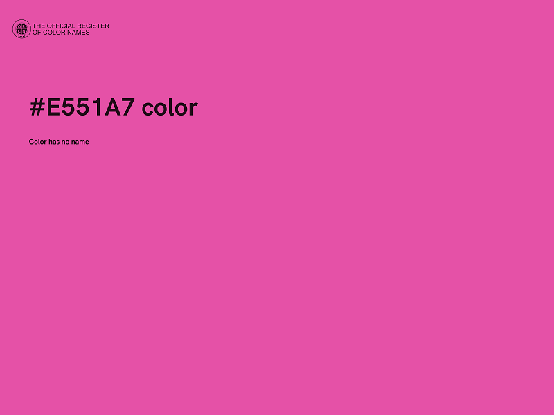 #E551A7 color image