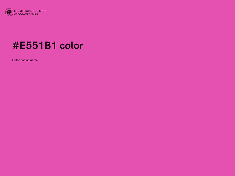 #E551B1 color image