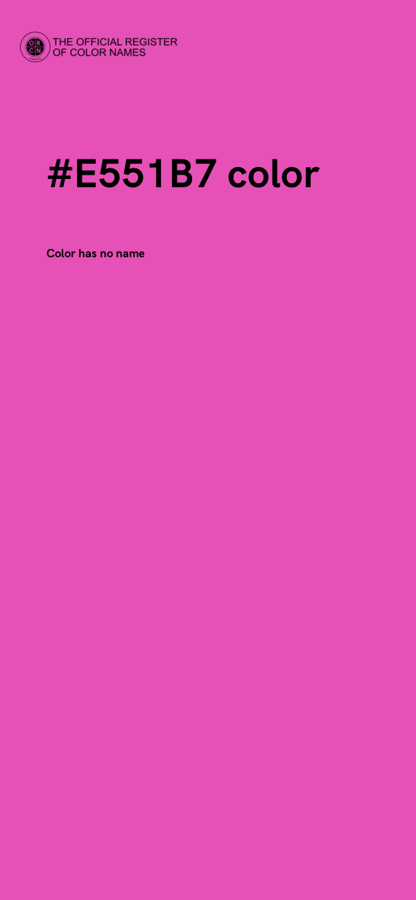 #E551B7 color image