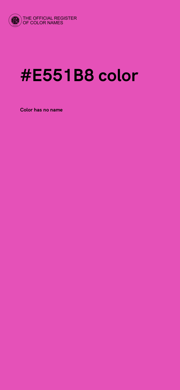 #E551B8 color image