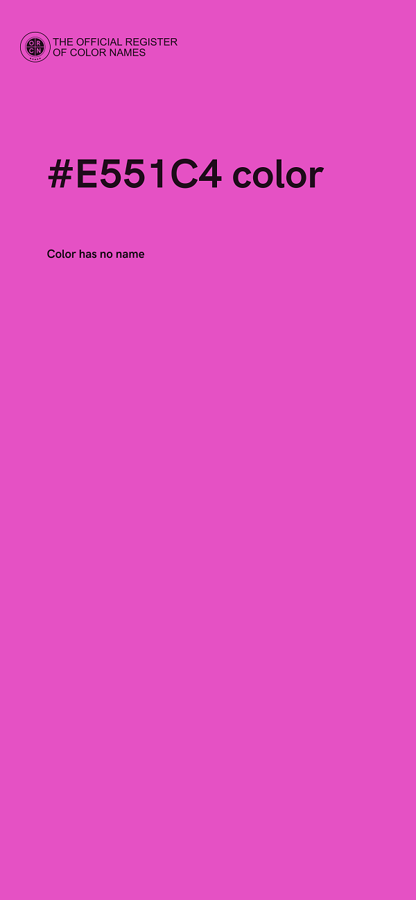 #E551C4 color image