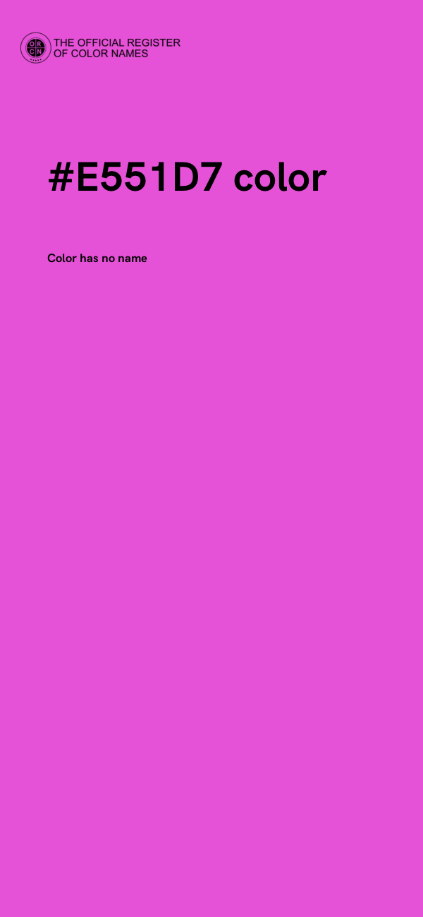 #E551D7 color image
