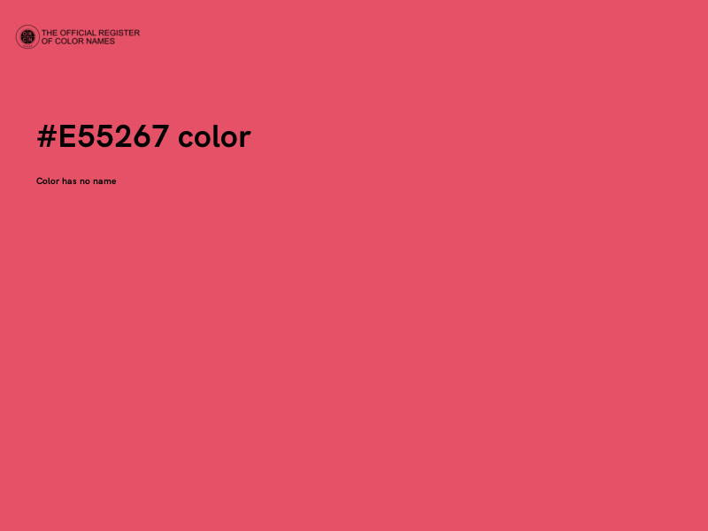 #E55267 color image