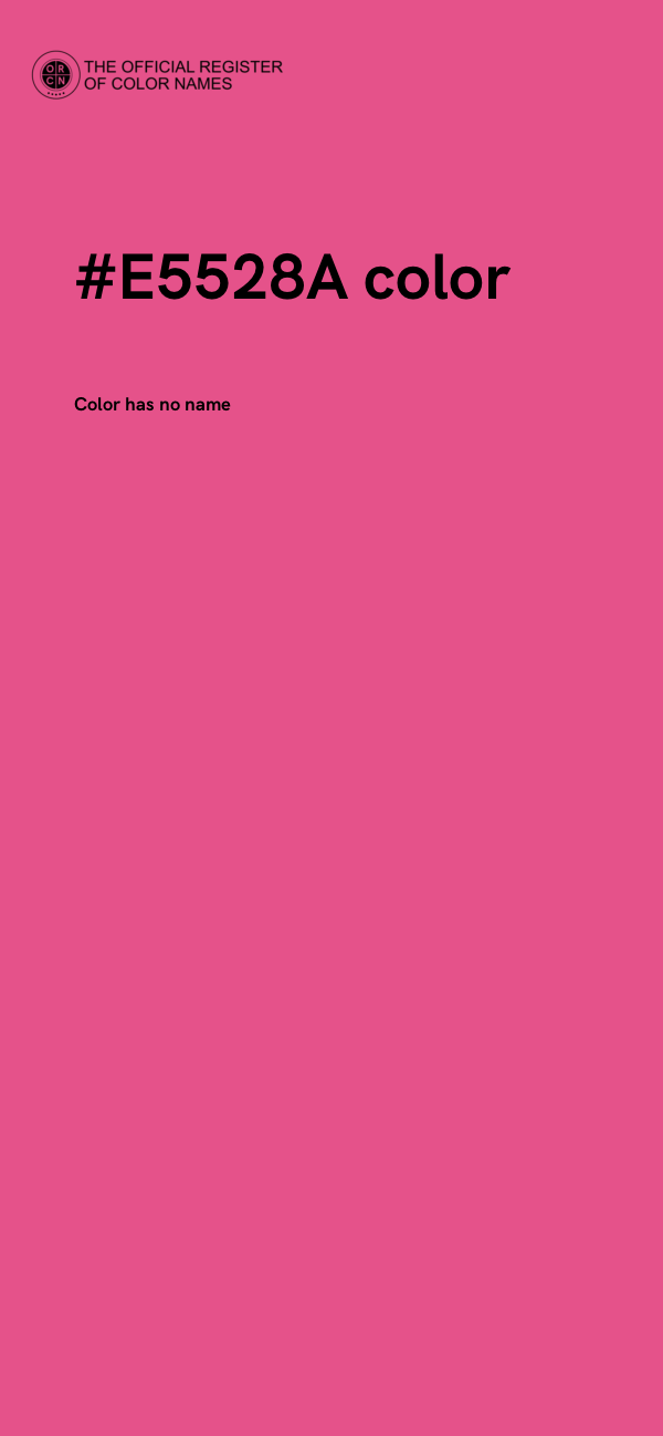 #E5528A color image