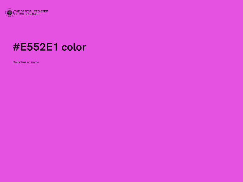 #E552E1 color image