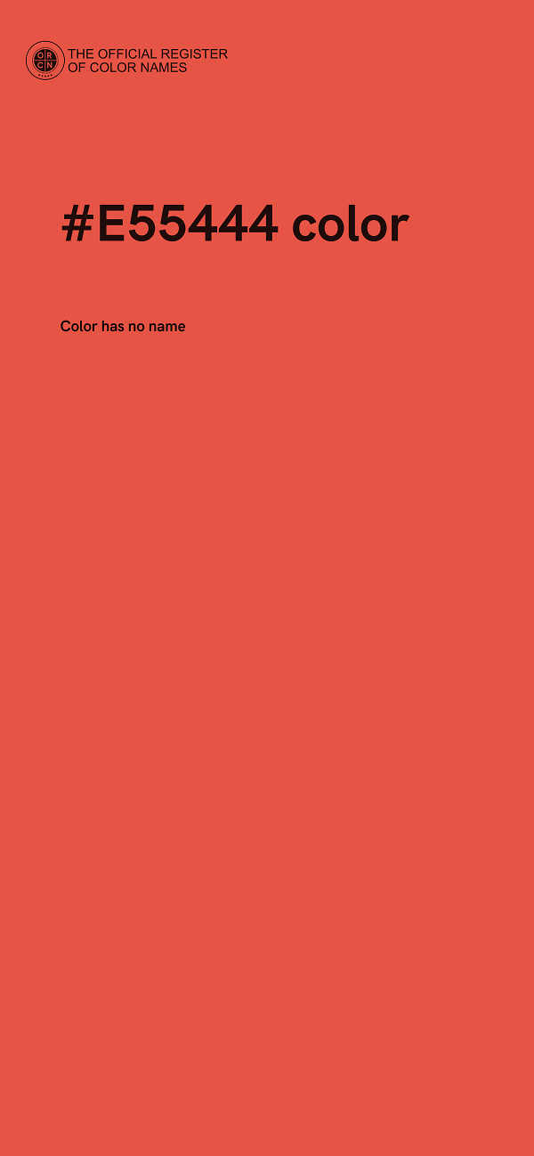 #E55444 color image