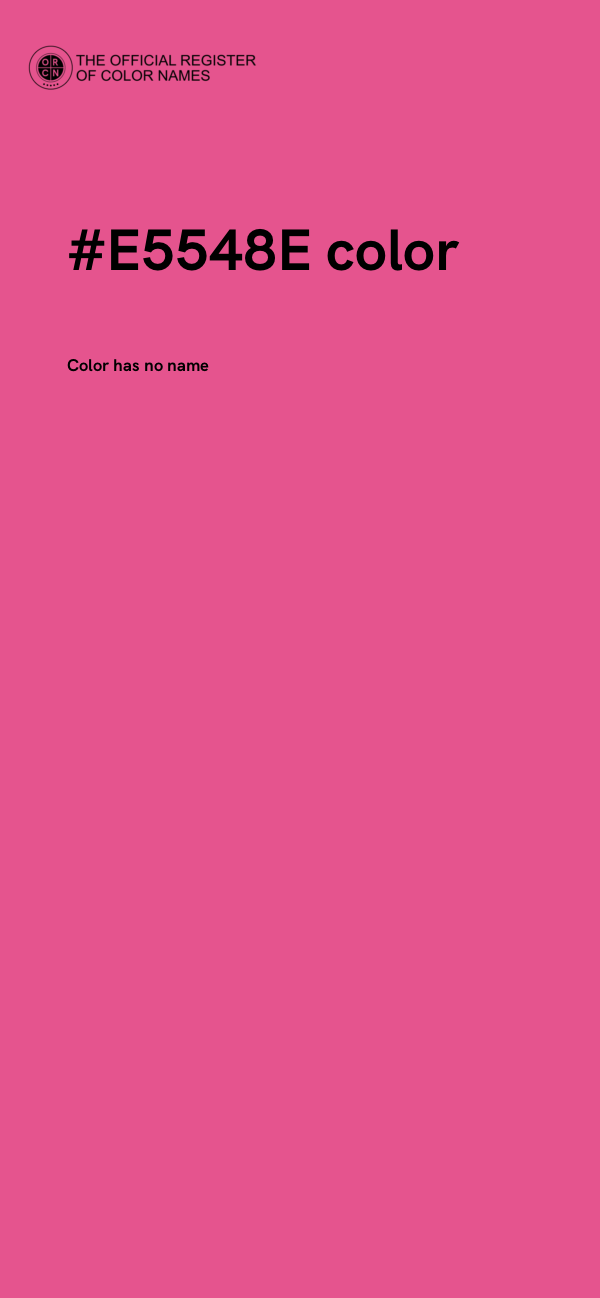 #E5548E color image