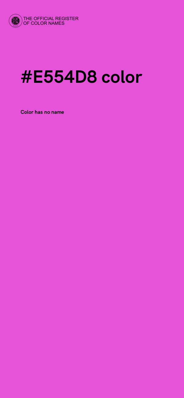 #E554D8 color image