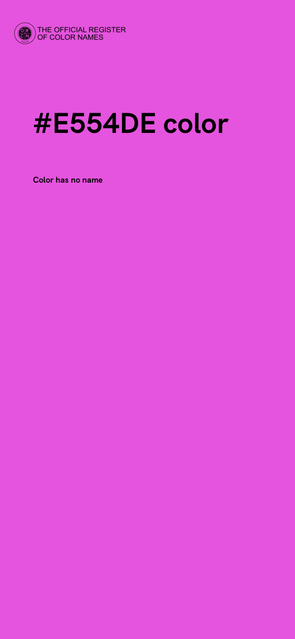 #E554DE color image