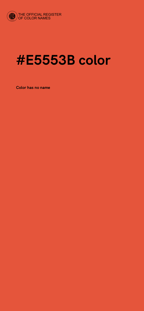#E5553B color image
