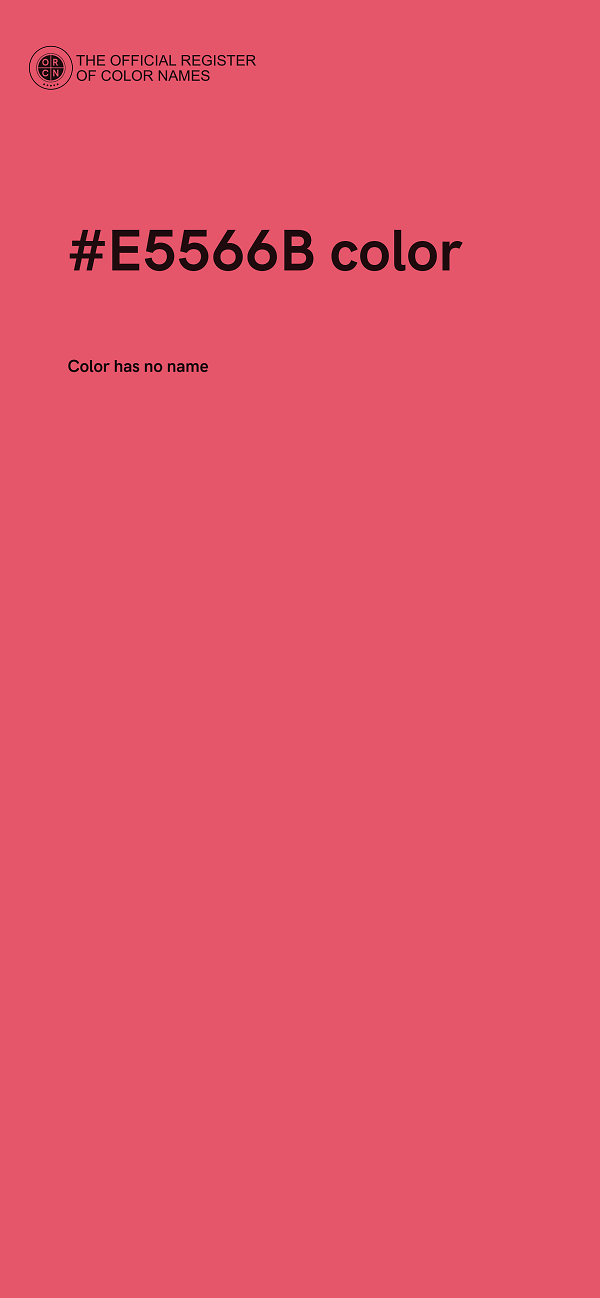#E5566B color image