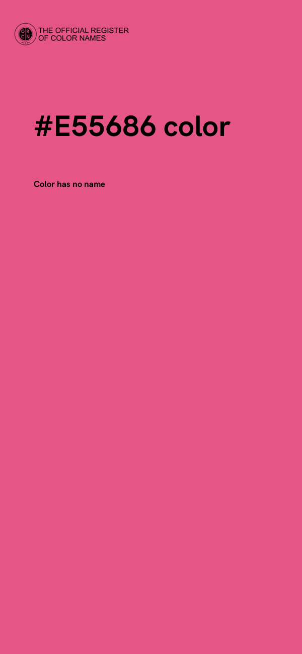 #E55686 color image
