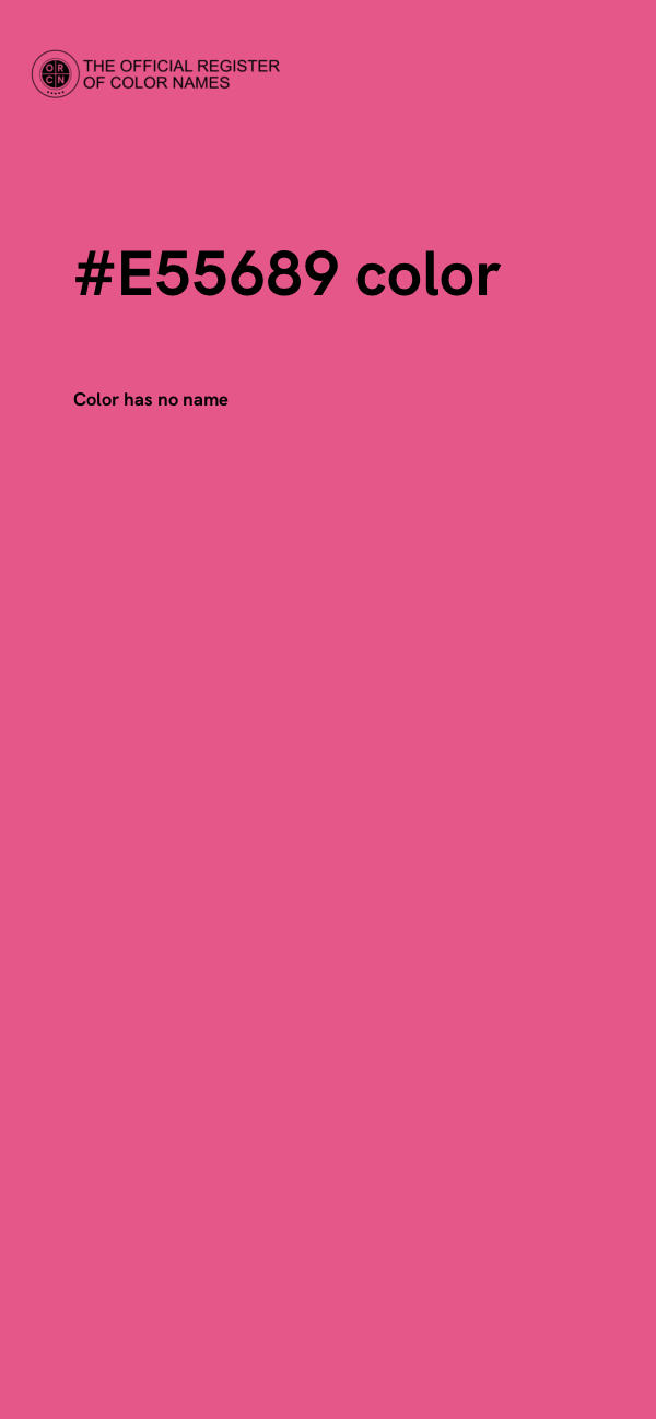 #E55689 color image