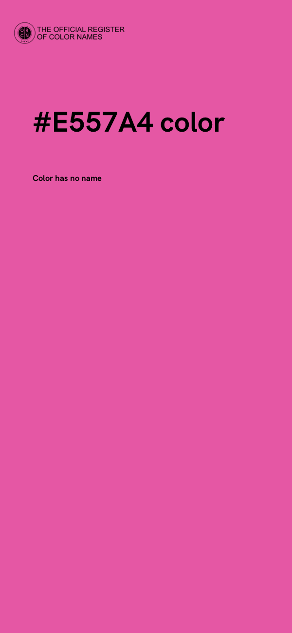 #E557A4 color image