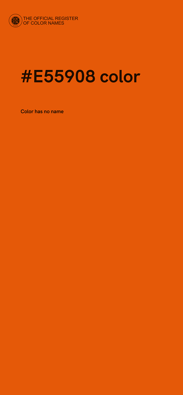 #E55908 color image