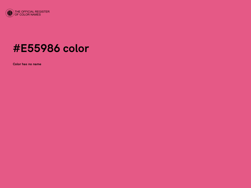 #E55986 color image
