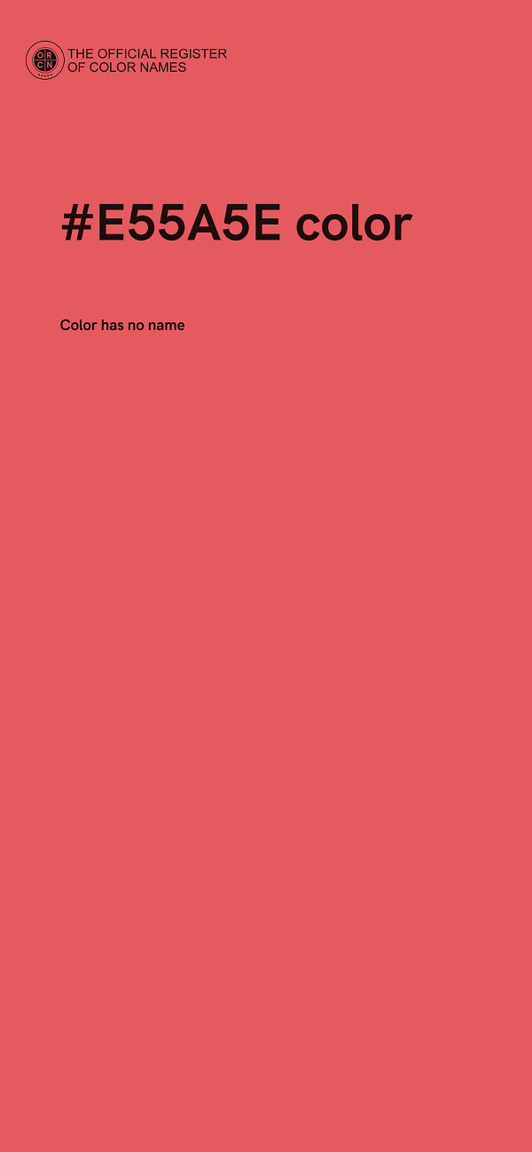 #E55A5E color image