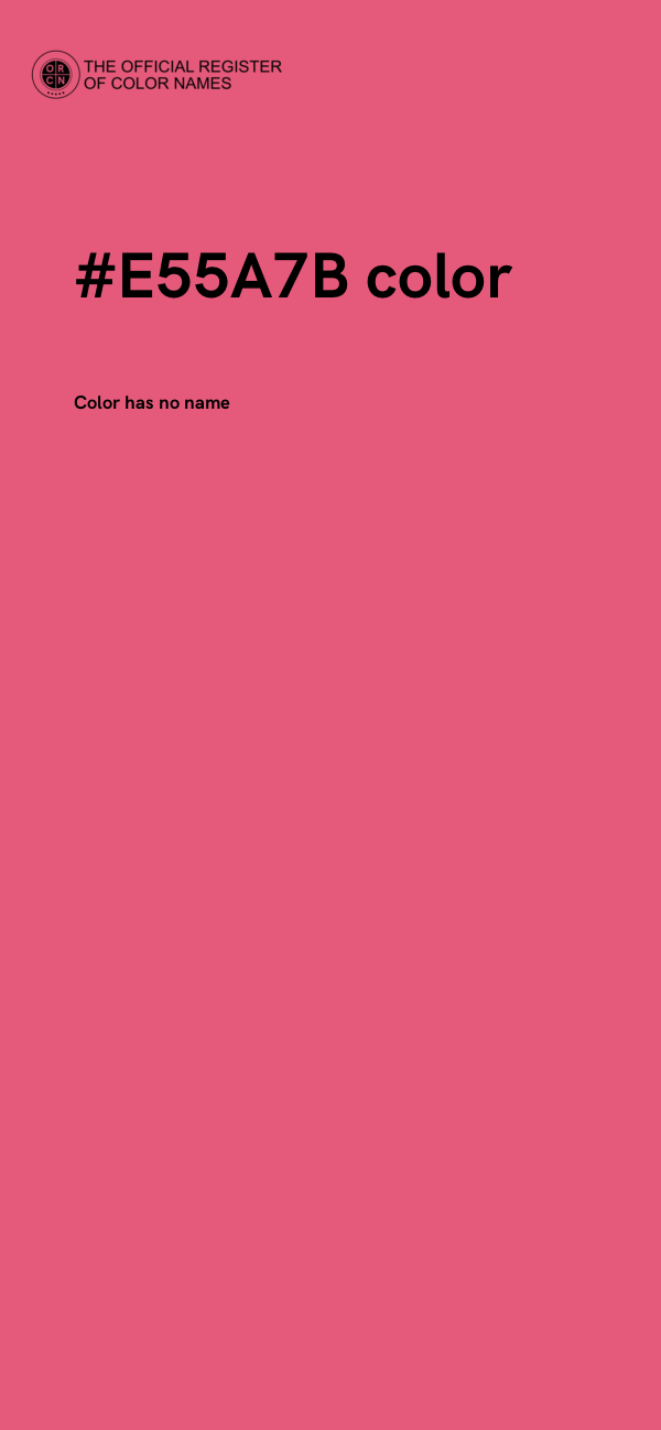 #E55A7B color image