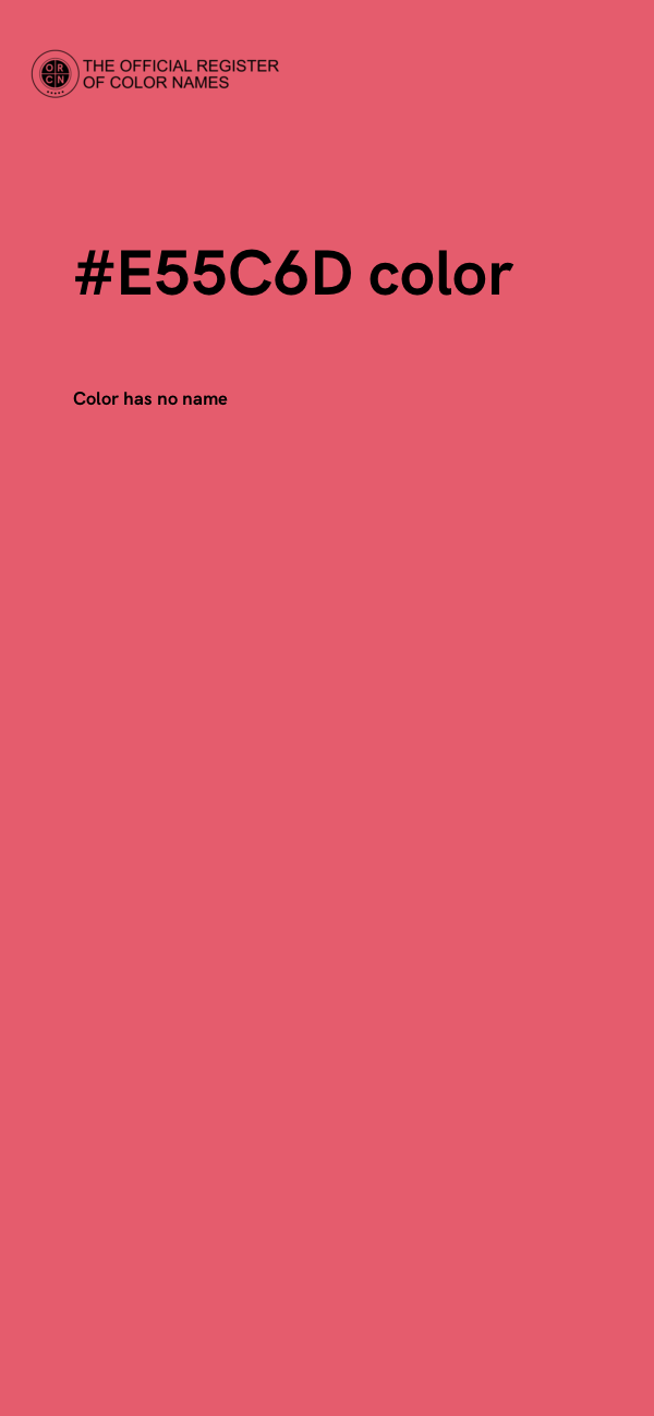 #E55C6D color image