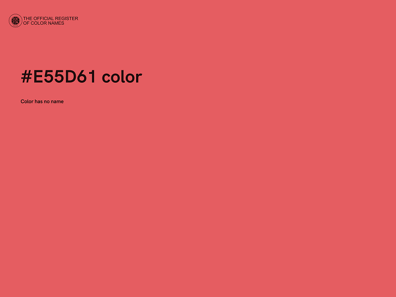 #E55D61 color image