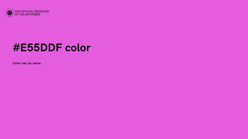 #E55DDF color image