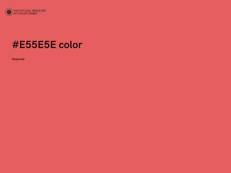 #E55E5E color image