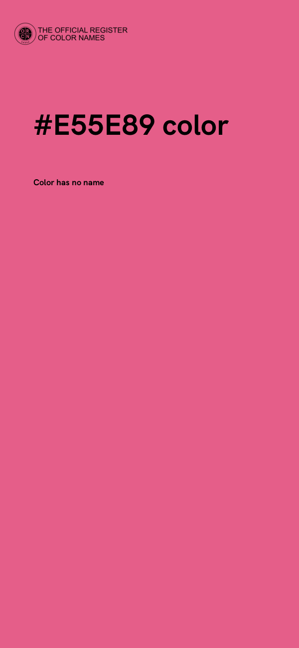 #E55E89 color image