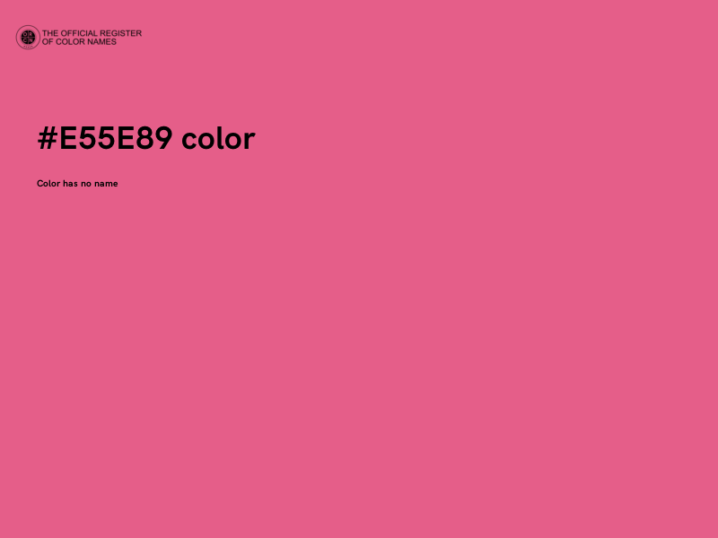 #E55E89 color image