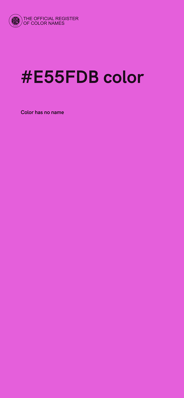 #E55FDB color image