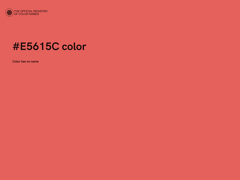 #E5615C color image