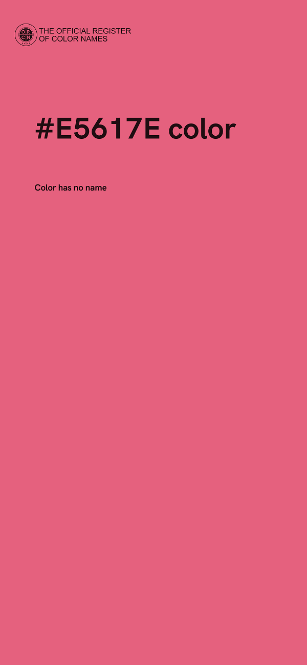 #E5617E color image