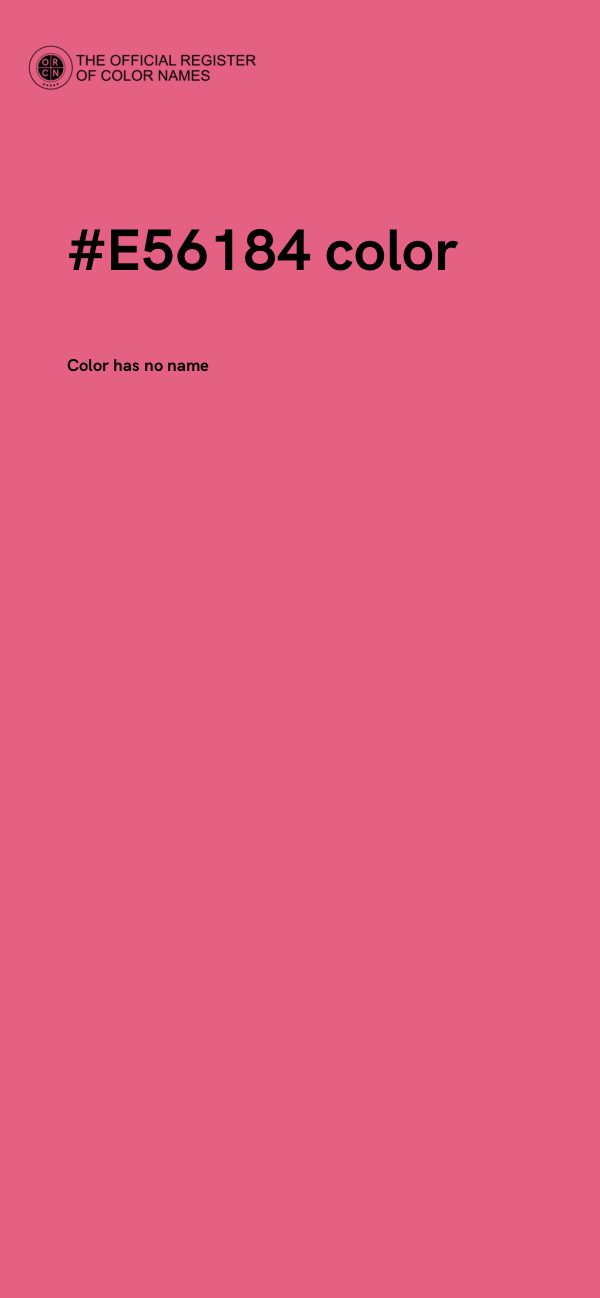 #E56184 color image